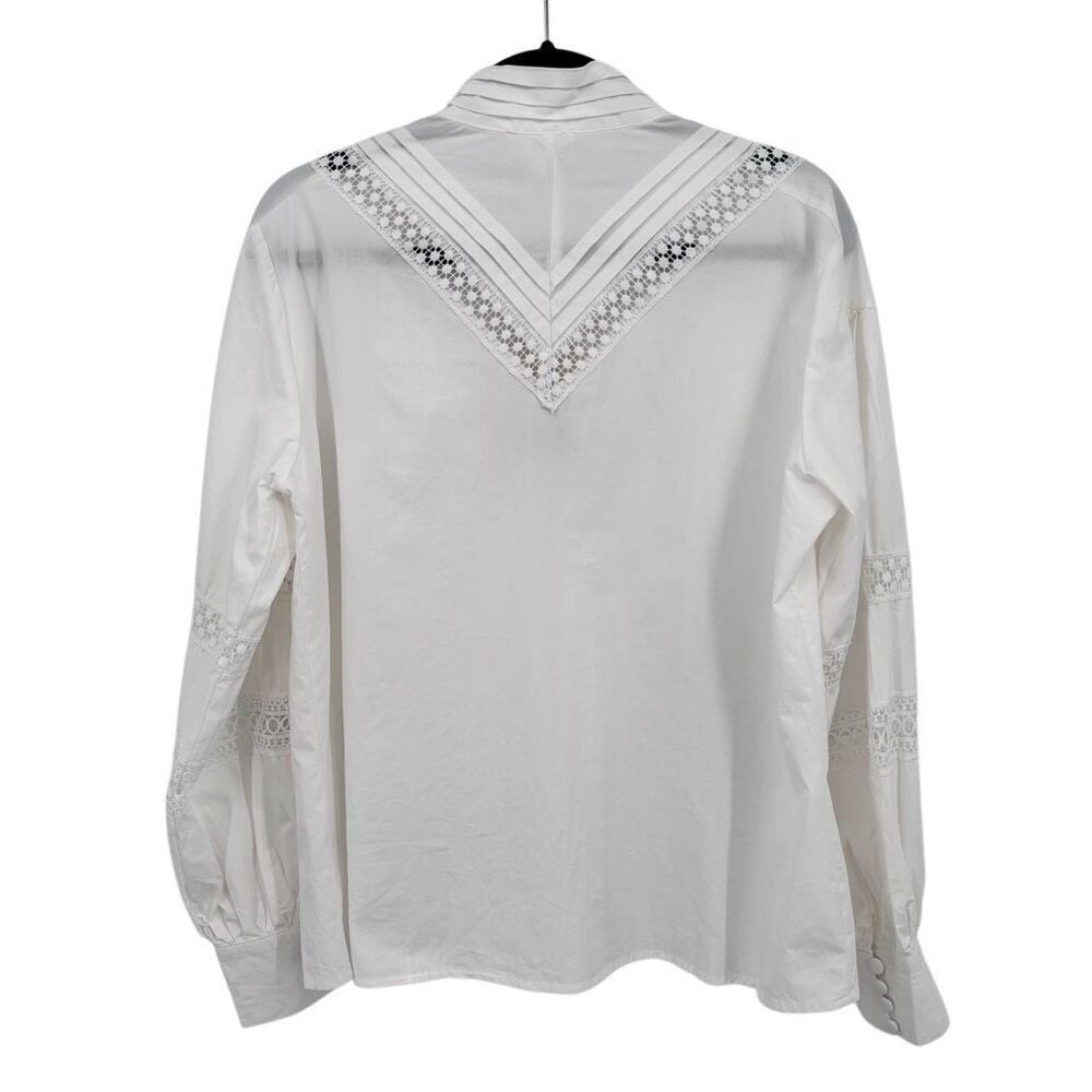 Bohme Long Sleeve‎ Button Front Shirt White Large NWT - Picture 6 of 10